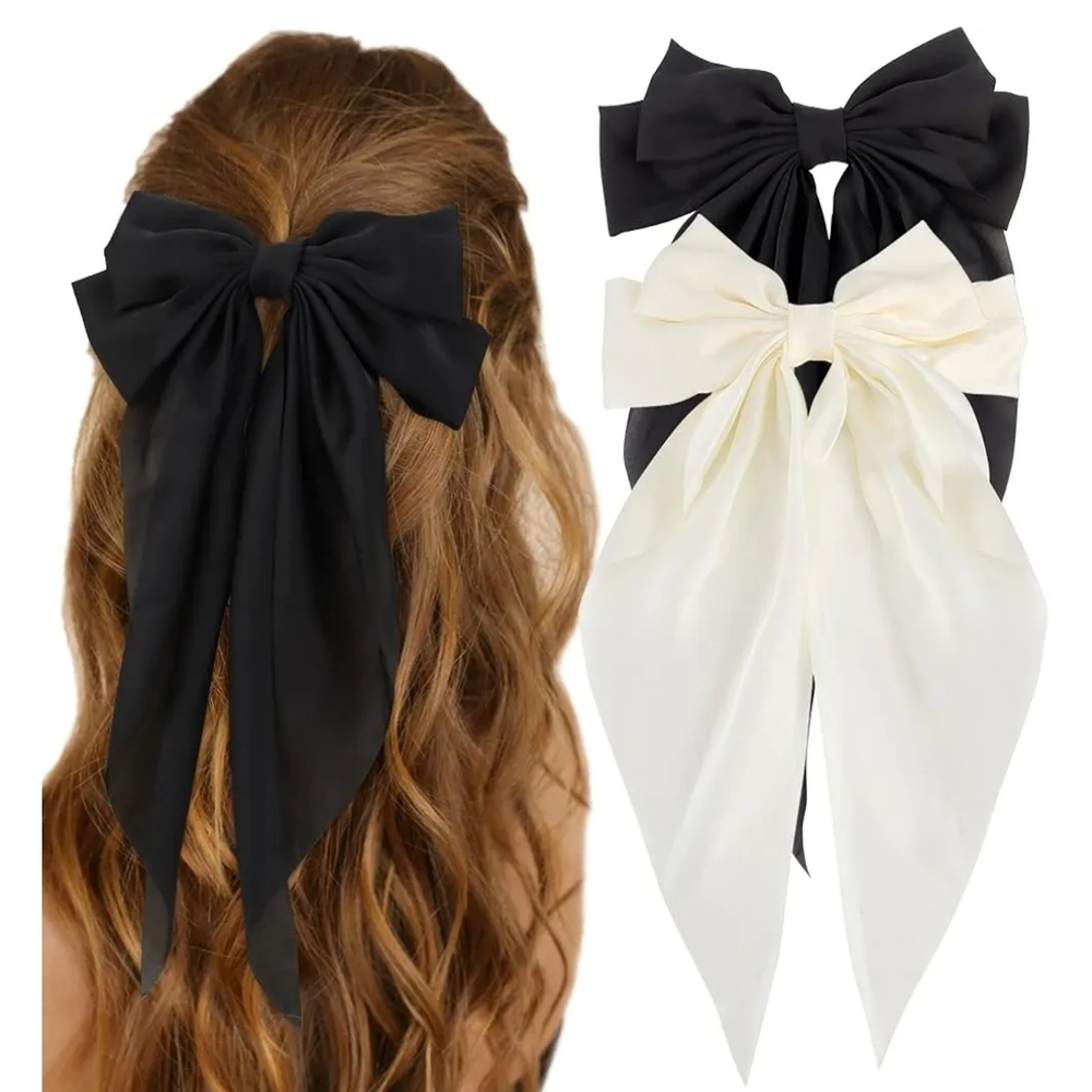 Elegant‎ Black and White Hair Bows